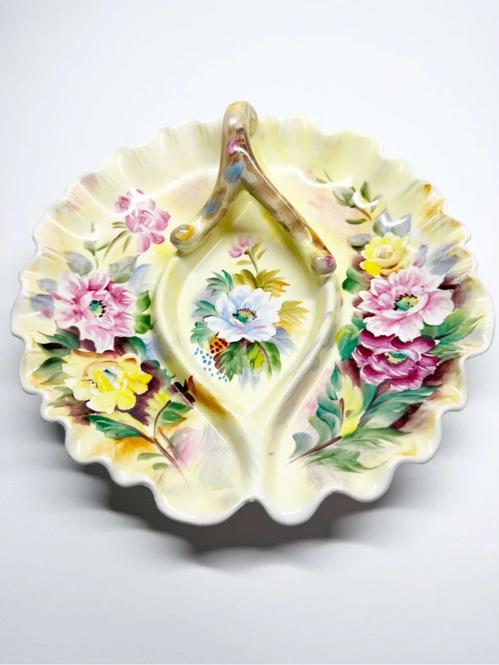 Vintage Floral Bonbon Candy Dish